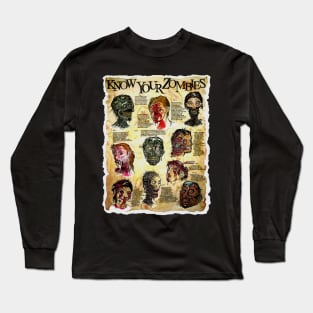 Know Your Zombies Long Sleeve T-Shirt